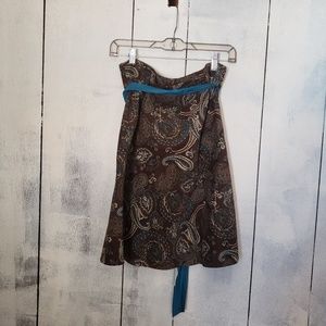 St. John's Bay paisley corduroy skirt